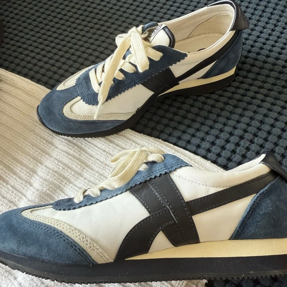 Tory Burch Blue and White Sneakers - Picture 4 of 5